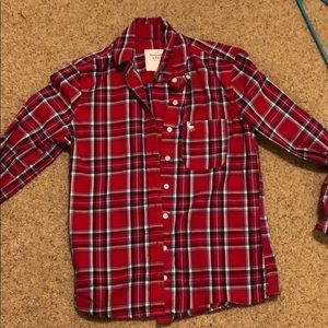Woman’s ex small plaid button up